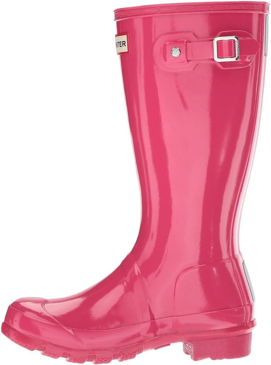 imageHunter unisexchild Original Kids Gloss Rain Boot Little KidBig KidBright Pink