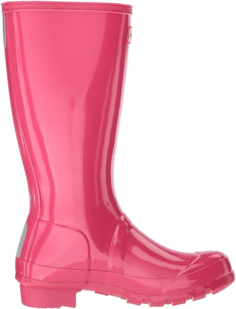 imageHunter unisexchild Original Kids Gloss Rain Boot Little KidBig KidBright Pink