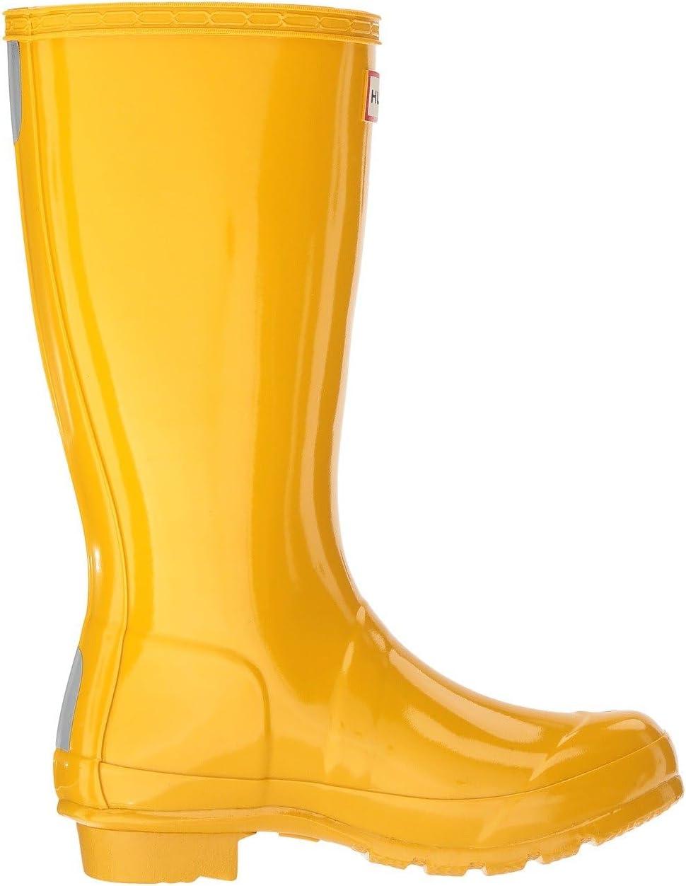 imageHunter unisexchild Original Kids Gloss Rain Boot Little KidBig KidYellow