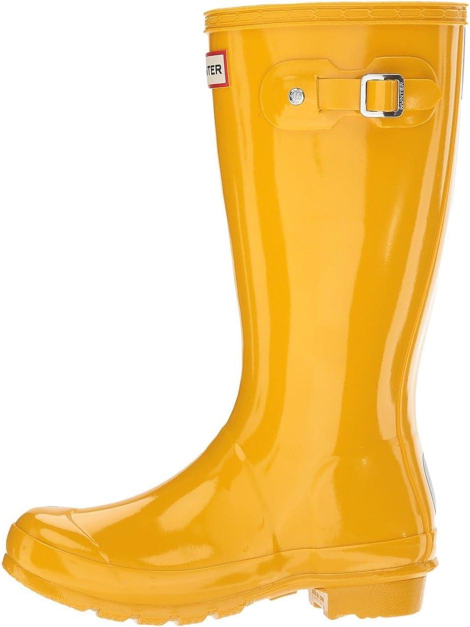 imageHunter unisexchild Original Kids Gloss Rain Boot Little KidBig KidYellow