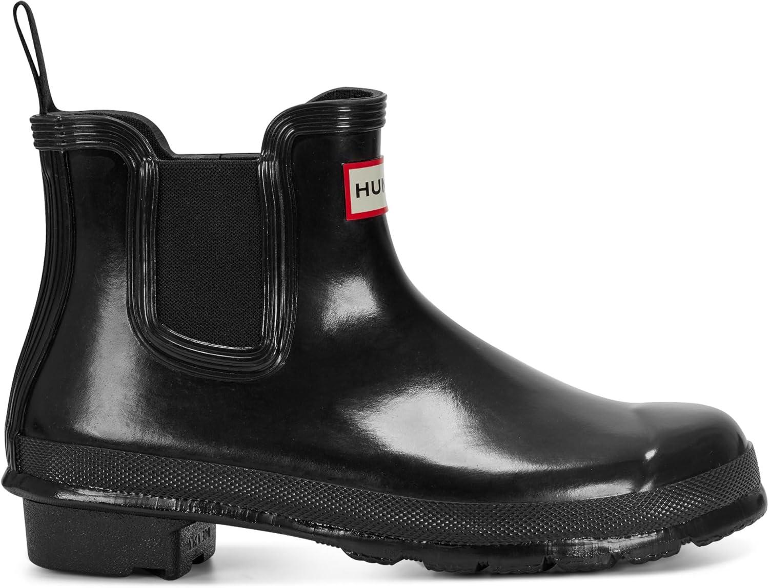 imageHunter womens Original Gloss Chelsea BootsBlack