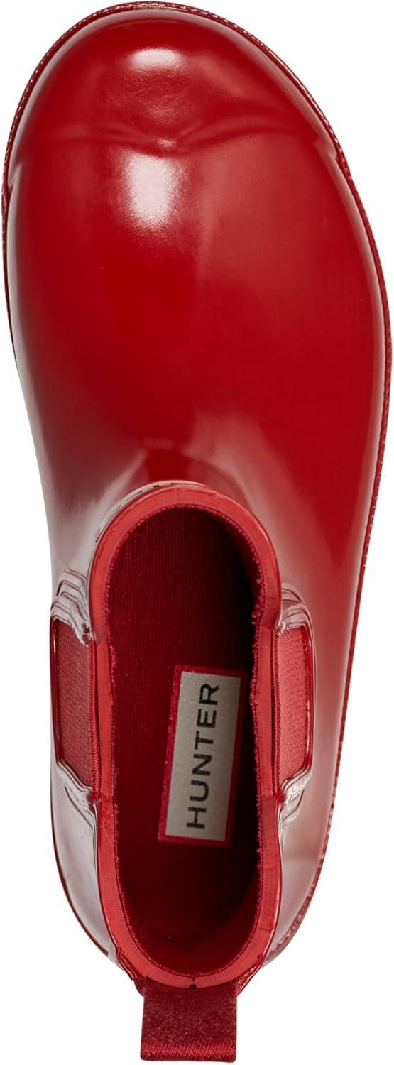 imageHunter womens Original Gloss Chelsea BootsMilitary Red