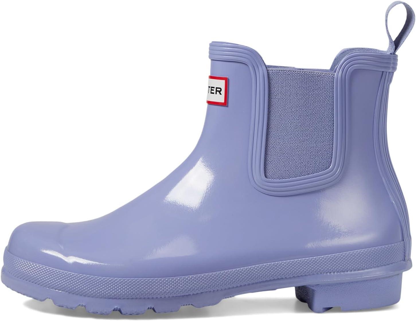 imageHunter womens Original Gloss Chelsea BootsPurple