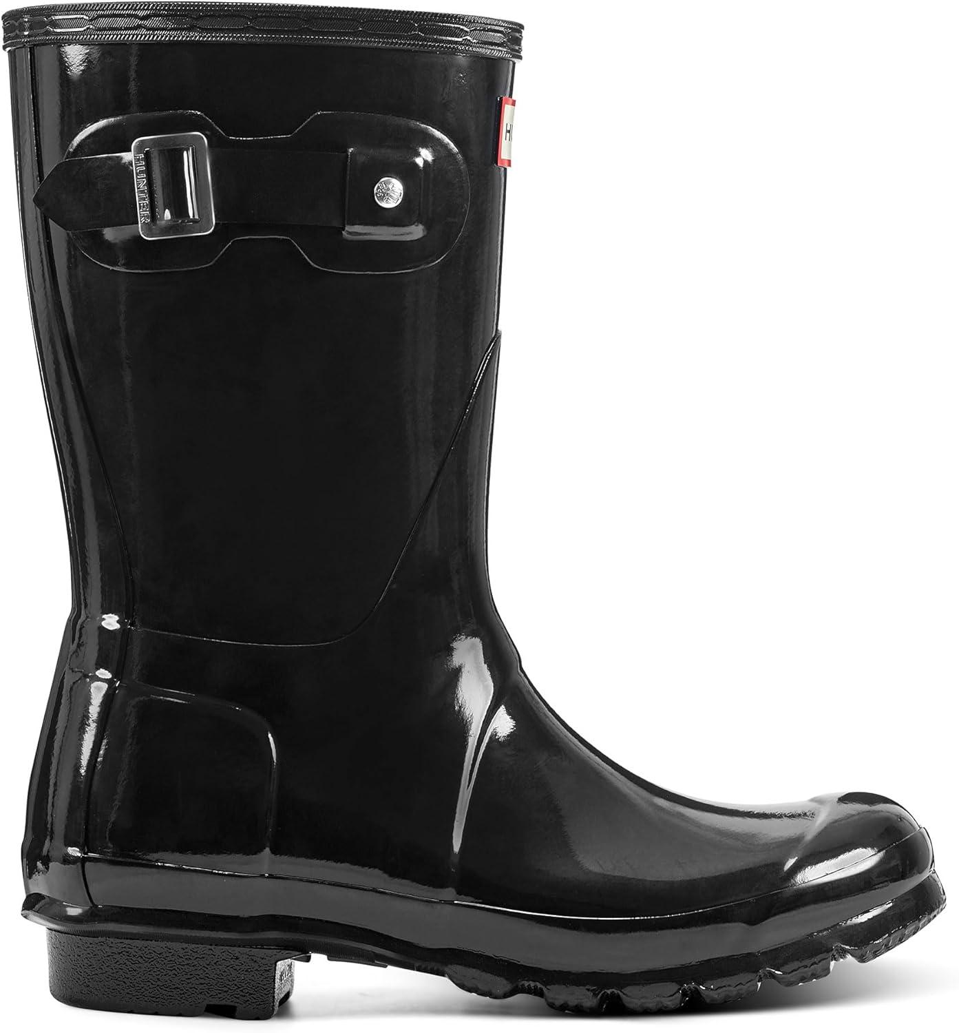 imageHunter womens Original Short Gloss Rain BootsBlack