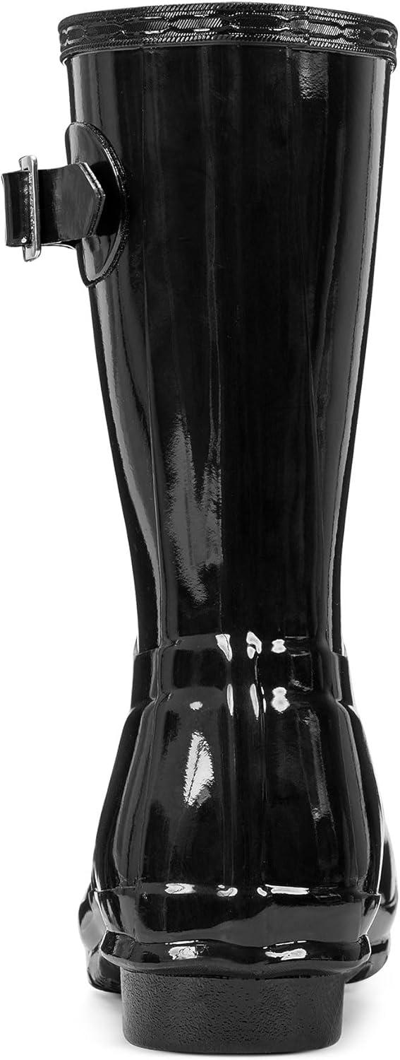 imageHunter womens Original Short Gloss Rain BootsBlack