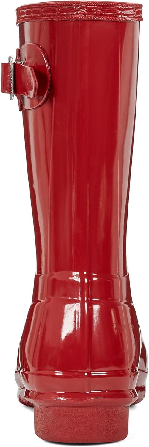 imageHunter womens Original Short Gloss Rain BootsMilitary Red