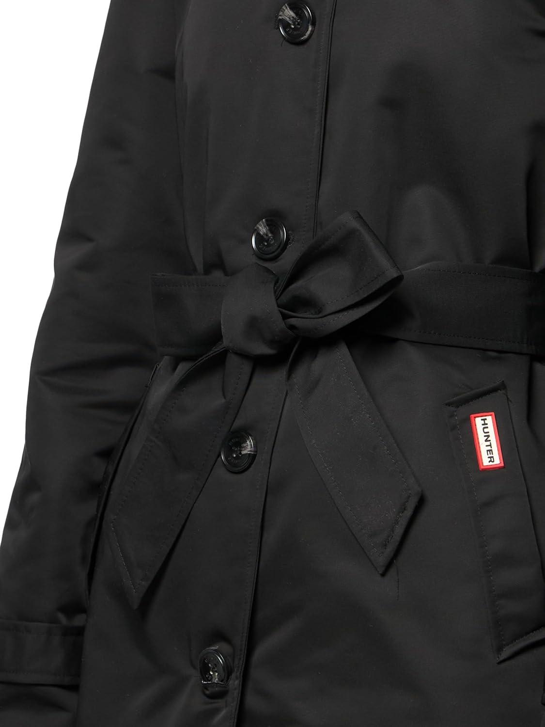 imageHunter womens Stacy Classic Coated TrenchBlack