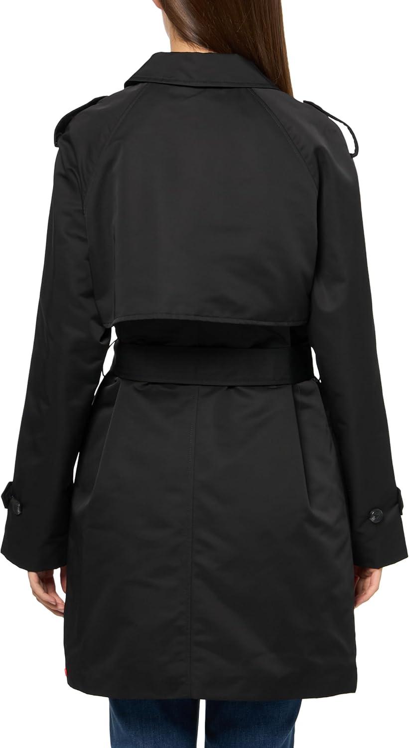 imageHunter womens Stacy Classic Coated TrenchBlack