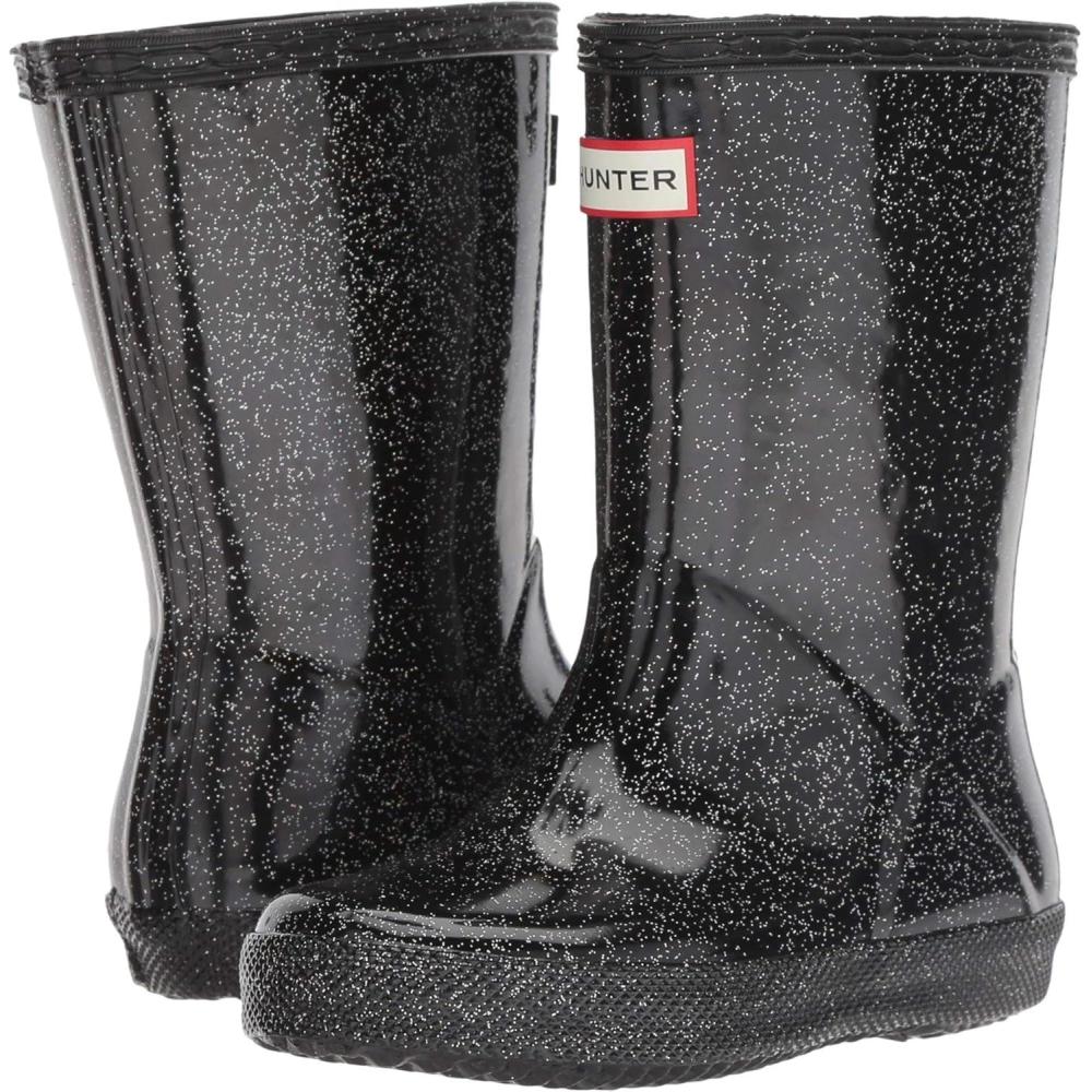 imageHUNTER UnisexChild Original First Classic Giant Glitter Rain BootBlack Multi