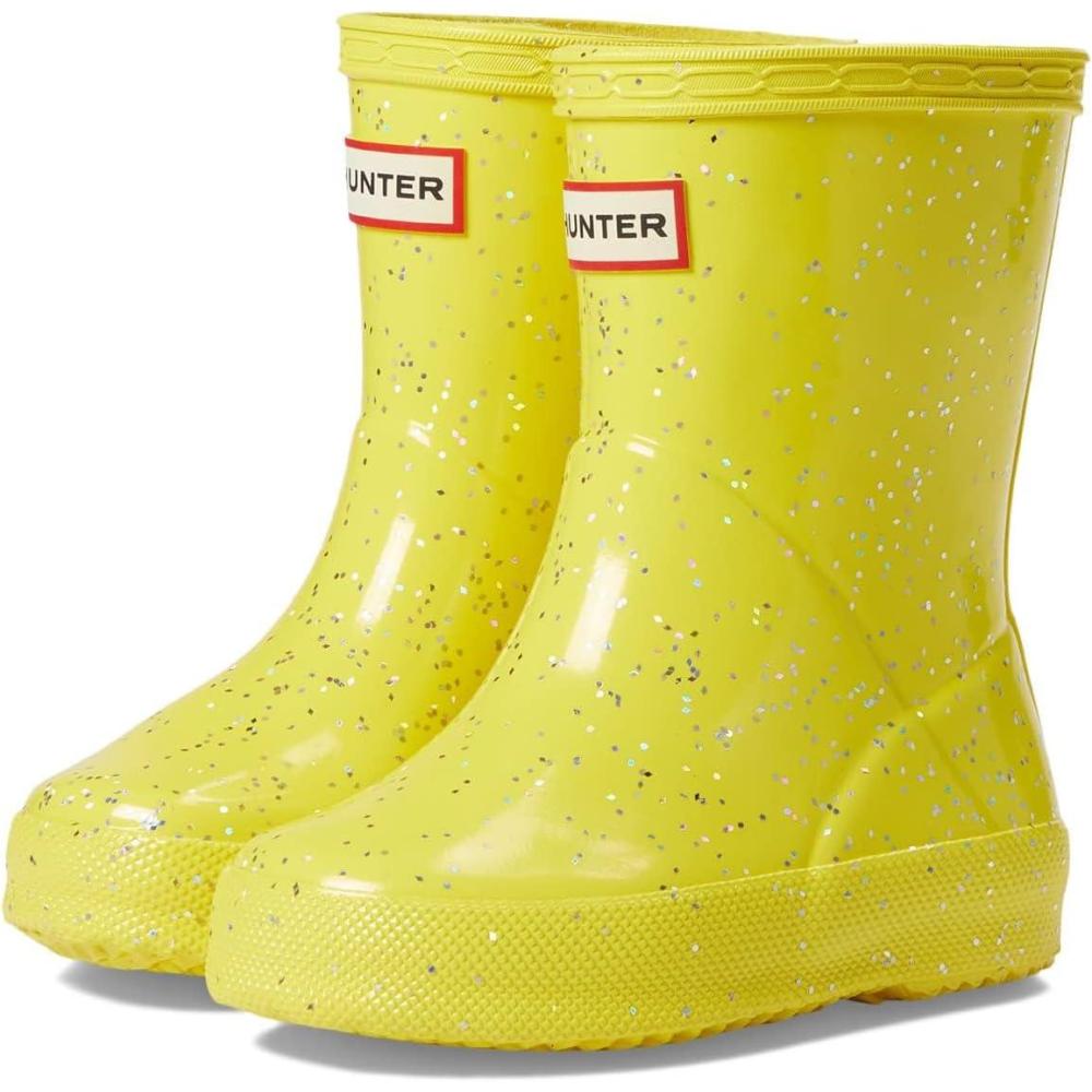 imageHUNTER UnisexChild Original First Classic Giant Glitter Rain BootIlluminating Yellow