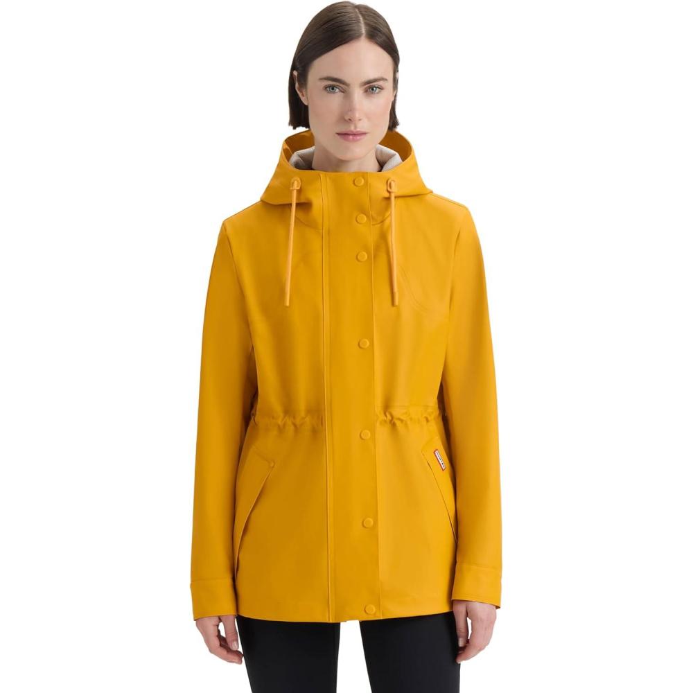 imageHUNTER Womens Abbey Short Rubberized RAIN JacketYellow
