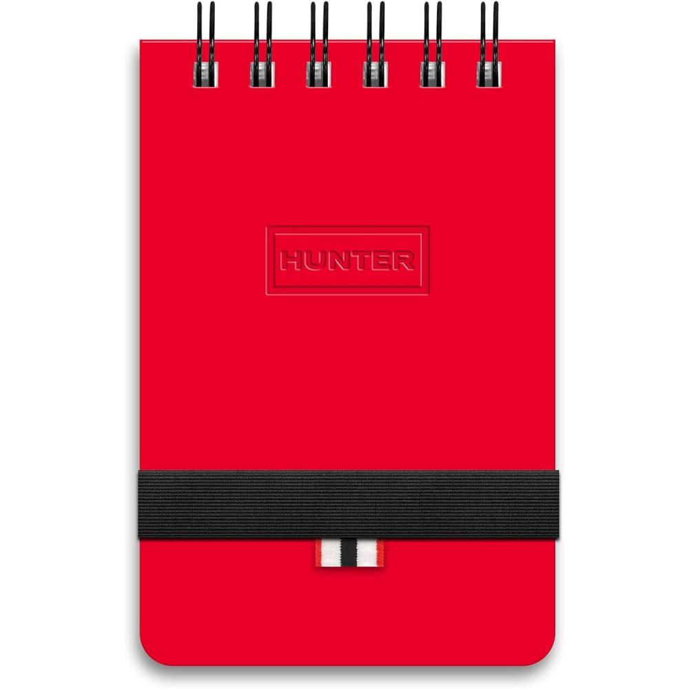 imageHunter All Weather Field Book 575 X 36 128 Pg Outdoor Notebook With Elastic Band to Protect Notes Pocket Journal With Dot Grid Stone Paper for Surveying Water ampamp Tear Resistant BlackHunter Red