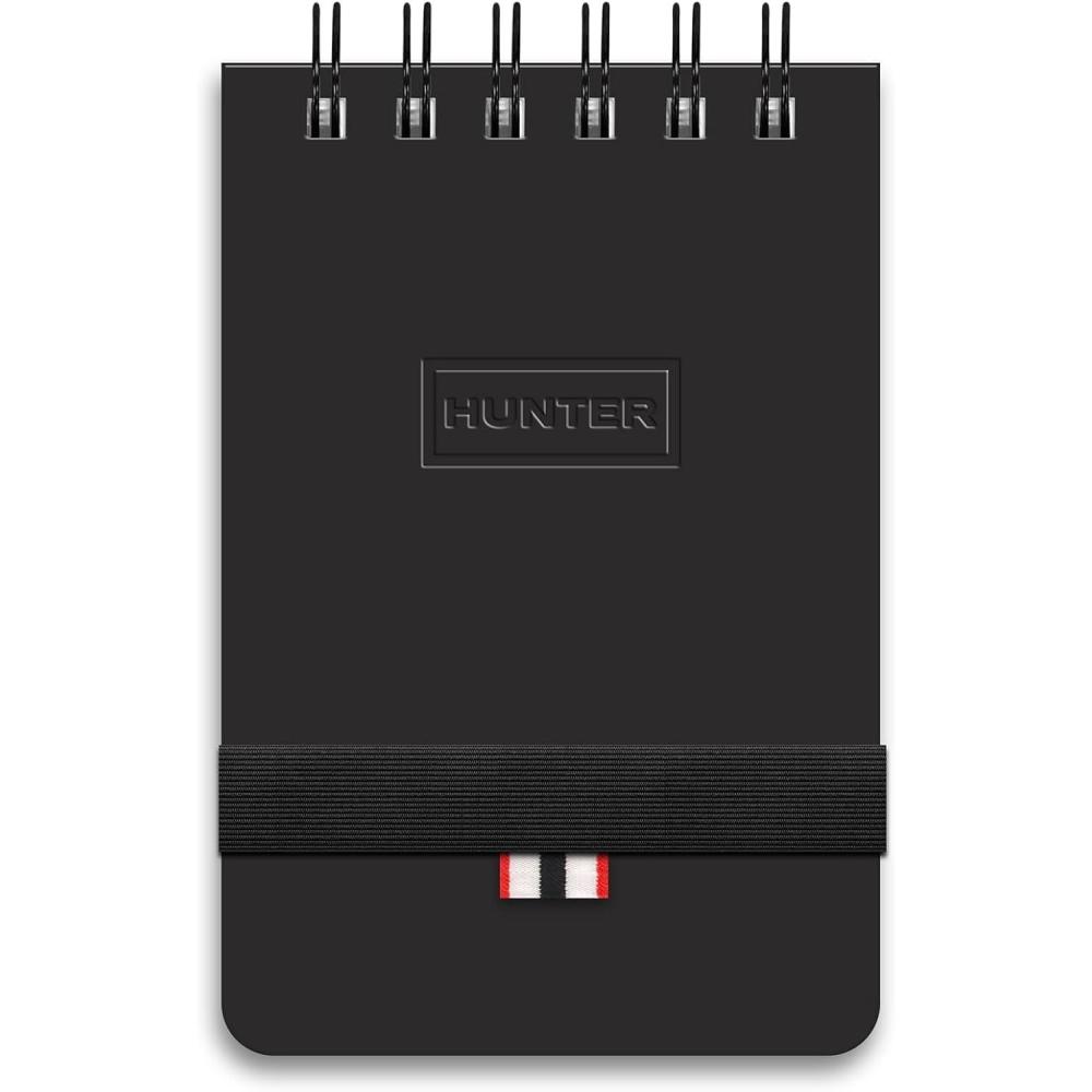 imageHunter All Weather Field Book 575 X 36 128 Pg Outdoor Notebook With Elastic Band to Protect Notes Pocket Journal With Dot Grid Stone Paper for Surveying Water ampamp Tear Resistant BlackBlack