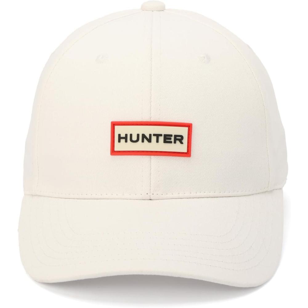 imageHunter UnisexAdult Baseball Hat 100 Cotton Cap with Brand Logo Comfortable ampamp Versatile AccessoryWhite