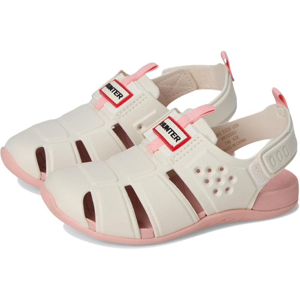 imageHunter UnisexChild Edosa ToddlerLittle Kid Flat SandalIvoryLight Pink