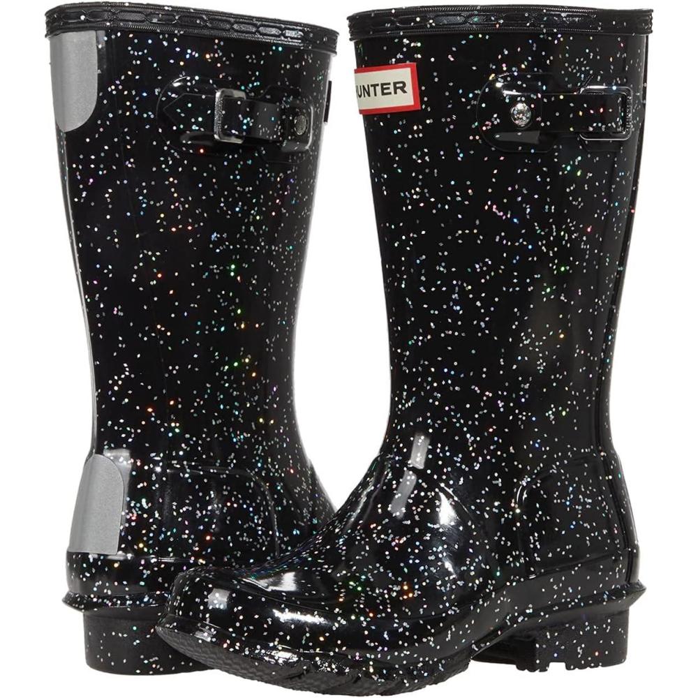 imageHunter UnisexChild Original Giant Glitter Rain BootBlack