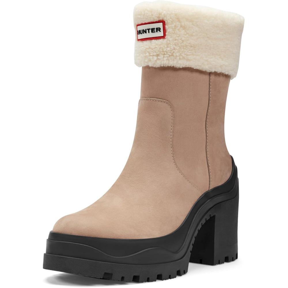 imageHunter Womens Marisol Waterproof Ankle BootMedium Natural Nubuck