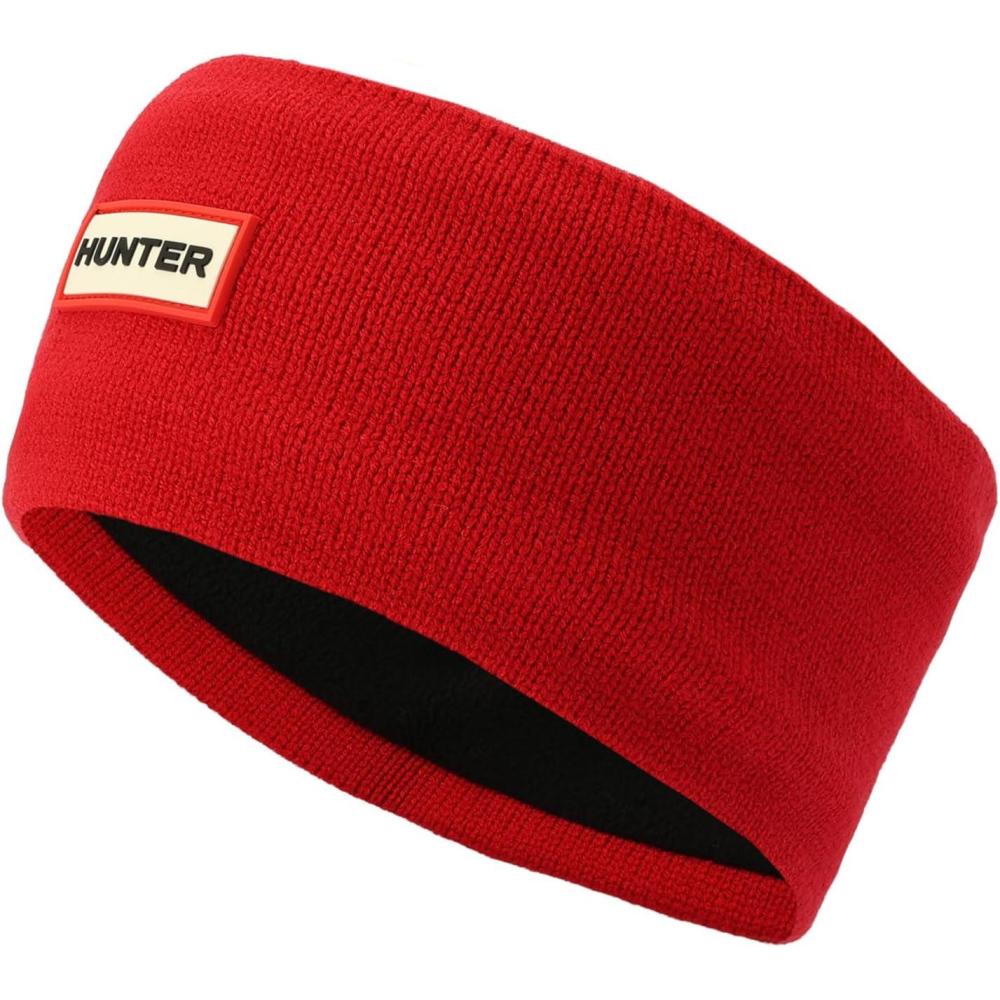 imageHunter Womens Play Essential Headband Headband with Brand Logo Comfortable ampamp Warm Accessoryred