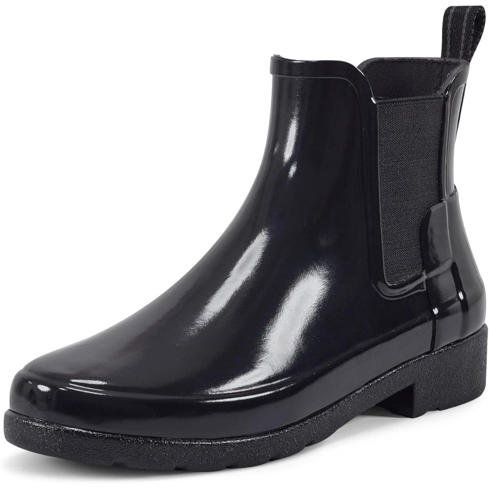imageHunter Womens Refined Chelsea Gloss BootBlack