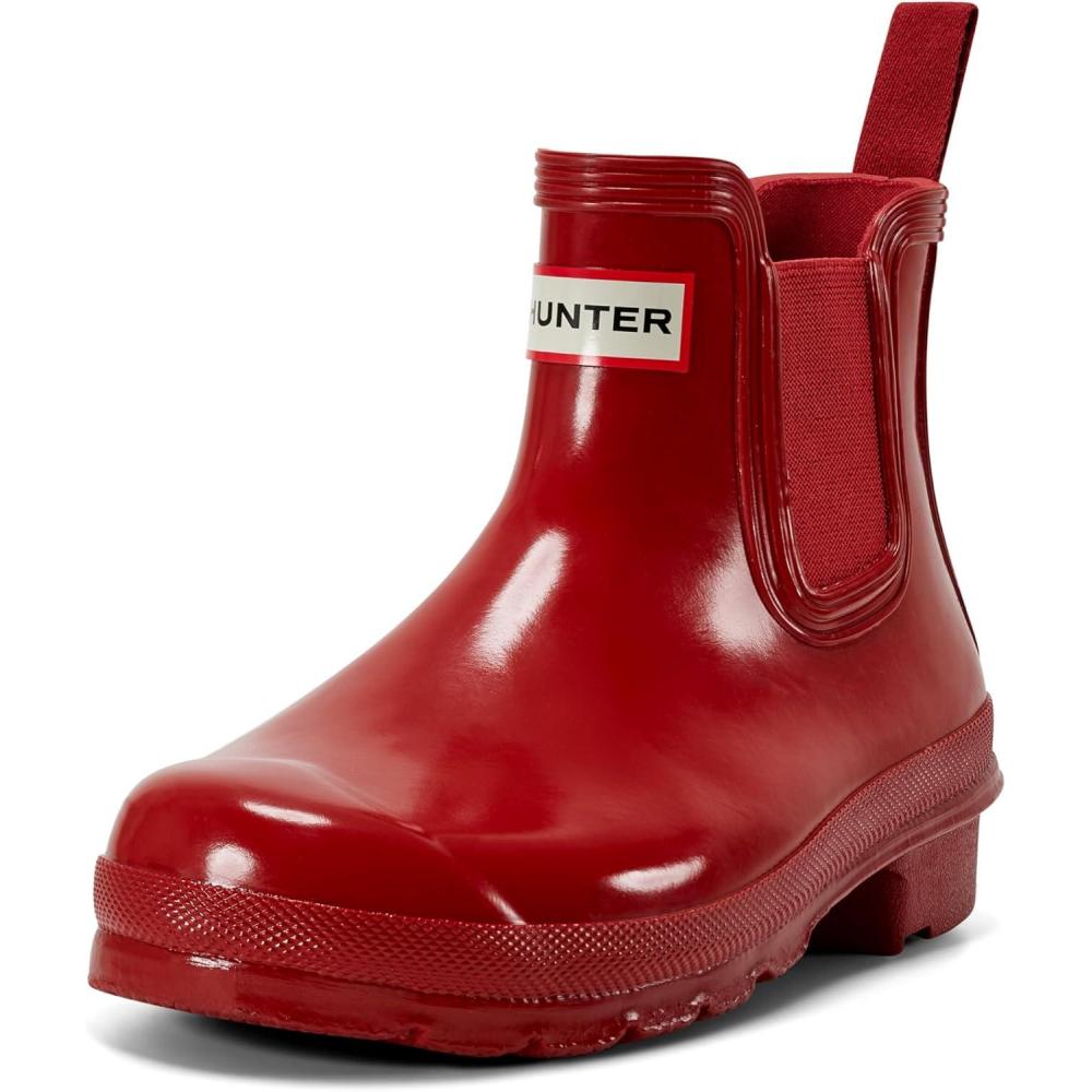 imageHunter womens Original Gloss Chelsea BootsMilitary Red