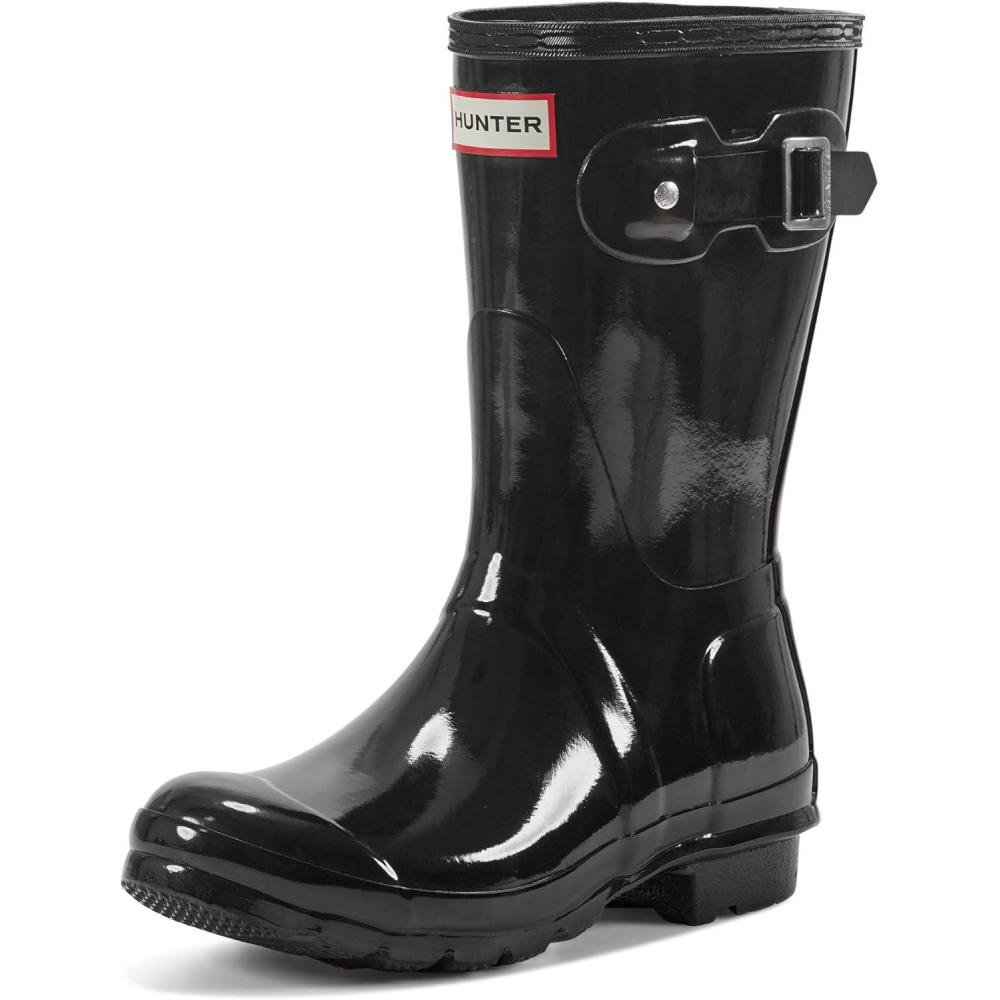 imageHunter womens Original Short Gloss Rain BootsBlack