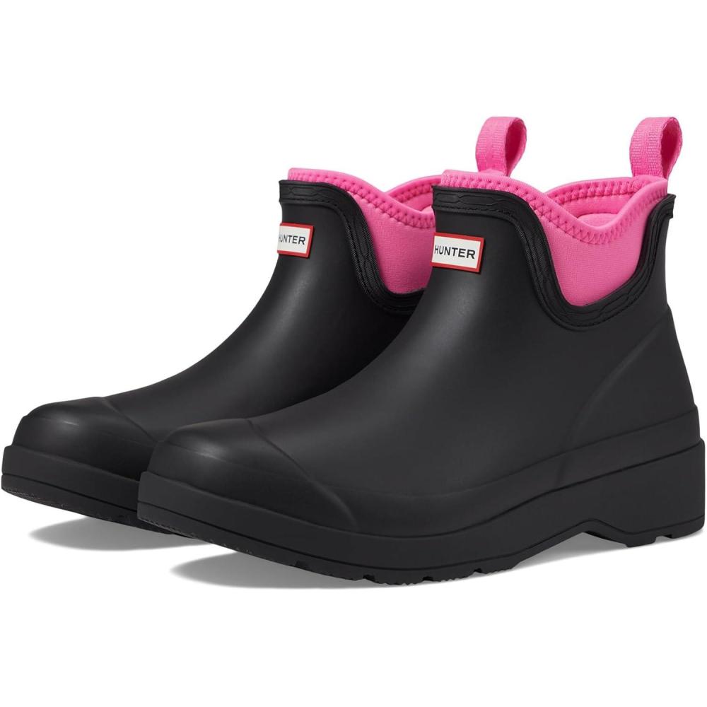 imageHunter womens Play Chelsea Neoprene BootsBlackHighlighter Pink