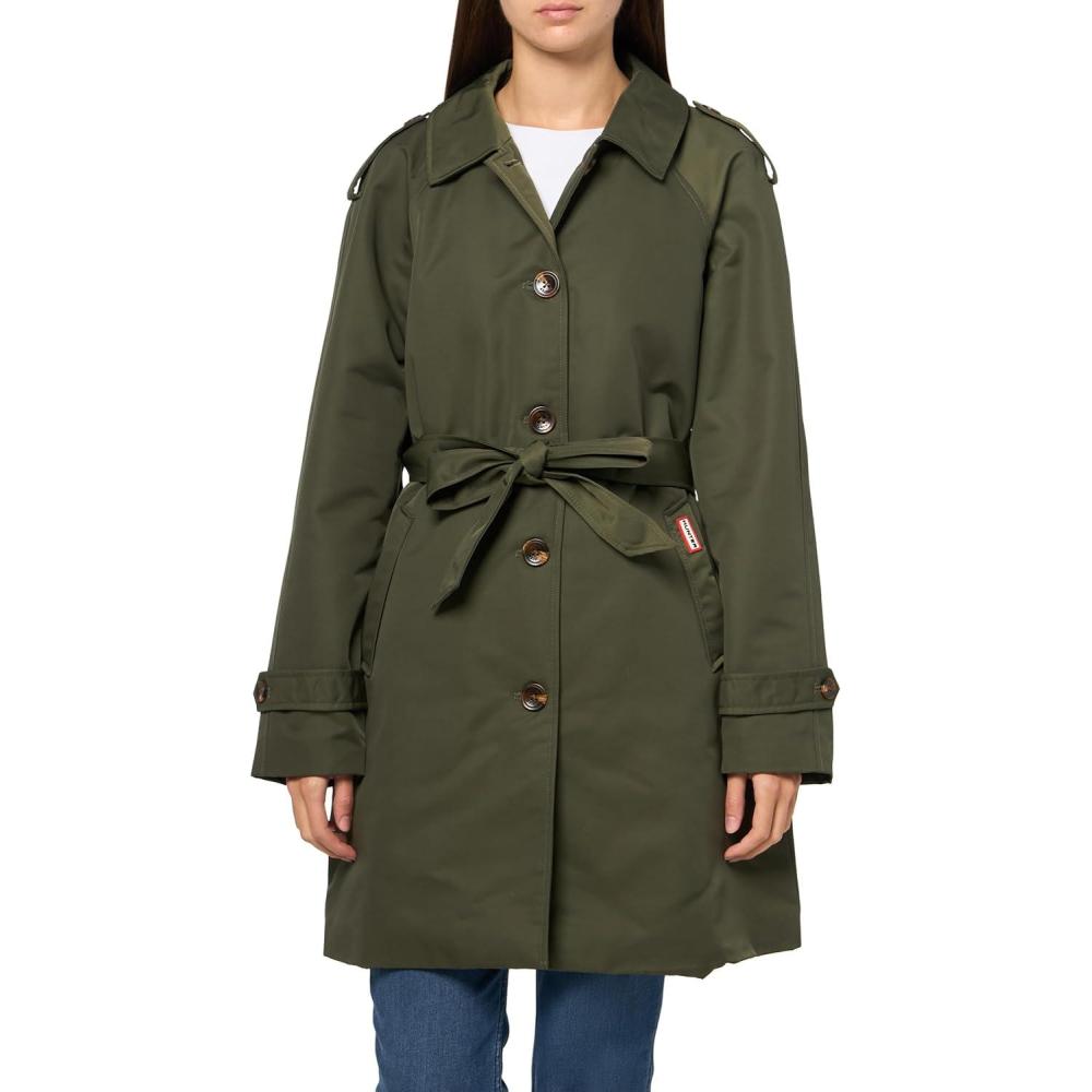 imageHunter womens Stacy Classic Coated TrenchHunter Green