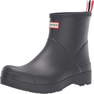 HUNTER Men’s Rain Boot(Luna Dark Gray)