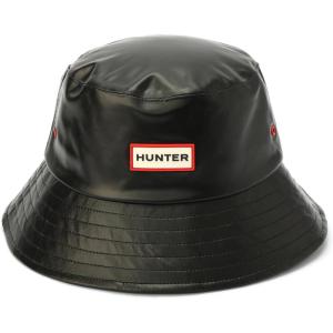 HUNTER Rain Bucket Hat, Water Resistant Cap with Brand Logo, Versatile Accessory, Black