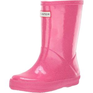 HUNTER Unisex-Child Original First Classic Giant Glitter Rain Boot(Arcade Pink)