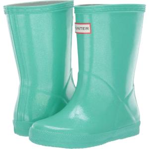 HUNTER Unisex-Child Original First Classic Giant Glitter Rain Boot(Ocean Swell)