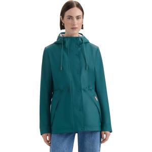 HUNTER Women’s Abbey Short Rubberized RAIN Jacket(Deep Ocean)