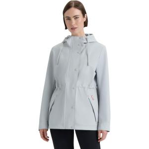 HUNTER Women’s Abbey Short Rubberized RAIN Jacket(Silver Grey)