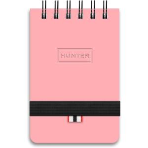 Hunter – All Weather Field Book, 5.75” X 3.6” 128 Pg Outdoor Notebook With Elastic Band to Protect Notes, Pocket Journal With Dot Grid Stone Paper for Surveying, Water & Tear Resistant, Black(Purring Pink)
