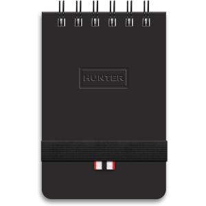 Hunter – All Weather Field Book, 5.75” X 3.6” 128 Pg Outdoor Notebook With Elastic Band to Protect Notes, Pocket Journal With Dot Grid Stone Paper for Surveying, Water & Tear Resistant, Black(Black)