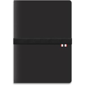 Hunter – Rambler Refillable Notebook, 8.6” X 6” Book with 3 A5 Booklets, 80 Pages Each of Lined Paper, Dot Grid, & Blank Pages for Drawing or Journaling, Elastic Band & Inside Pocket, Black(Black)