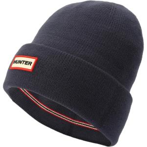 Hunter Play Essential Cuff Beanie, Hat with Brand Logo, Comfortable & Warm Accessory(Navy)