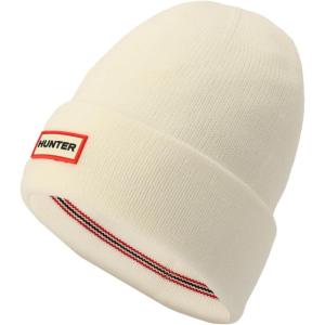 Hunter Play Essential Cuff Beanie, Hat with Brand Logo, Comfortable & Warm Accessory(White)