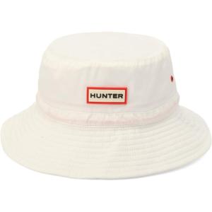 Hunter Ripstop Bucket Hat, Nylon Cap with Brand Logo, Versatile Accessory(White)