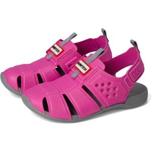 Hunter Unisex-Child Edosa (Toddler/Little Kid) Flat Sandal(Medium Pink/Grey)