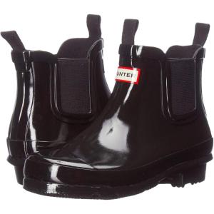 Hunter Unisex-Child Original Chelsea Rain Boot(Black Gloss)