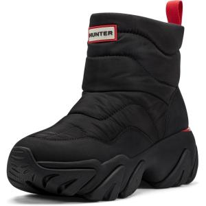 Hunter Women’s Debra Waterproof Ankle Boot(Black Leather)