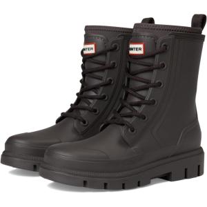 Hunter Women’s Diana Waterproof Rain Boot(Dark Brown 1)