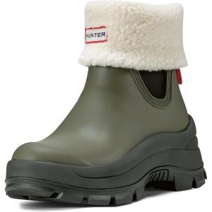 Hunter Women’s Esme Waterproof Rain Boot(Medium Green)