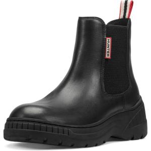 Hunter Women’s Neveah Waterproof Chelsea Boot(Black Leather)