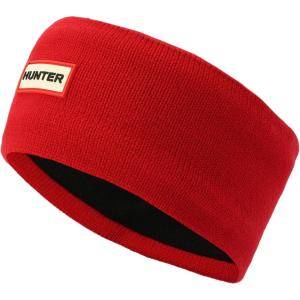 Hunter Women’s Play Essential Headband, Headband with Brand Logo, Comfortable & Warm Accessory(red)
