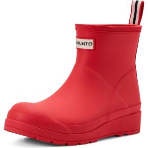 Hunter Women’s Play Short Rain Boot(Logo Red)