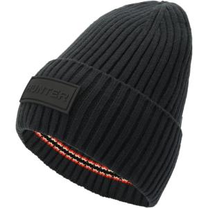 Hunter Women’s Play Tonal Logo Cuff Beanie, Hat with Brand Logo, Comfortable & Warm Accessory(Midnight)