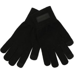 Hunter Women’s Play Tonal Logo Knit Glove, Gloves with Brand Logo, Comfortable & Warm Accessory(Black)