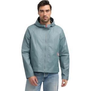 Hunter mens Jay Wax Crinkle Jacket(Blizzard Blue)